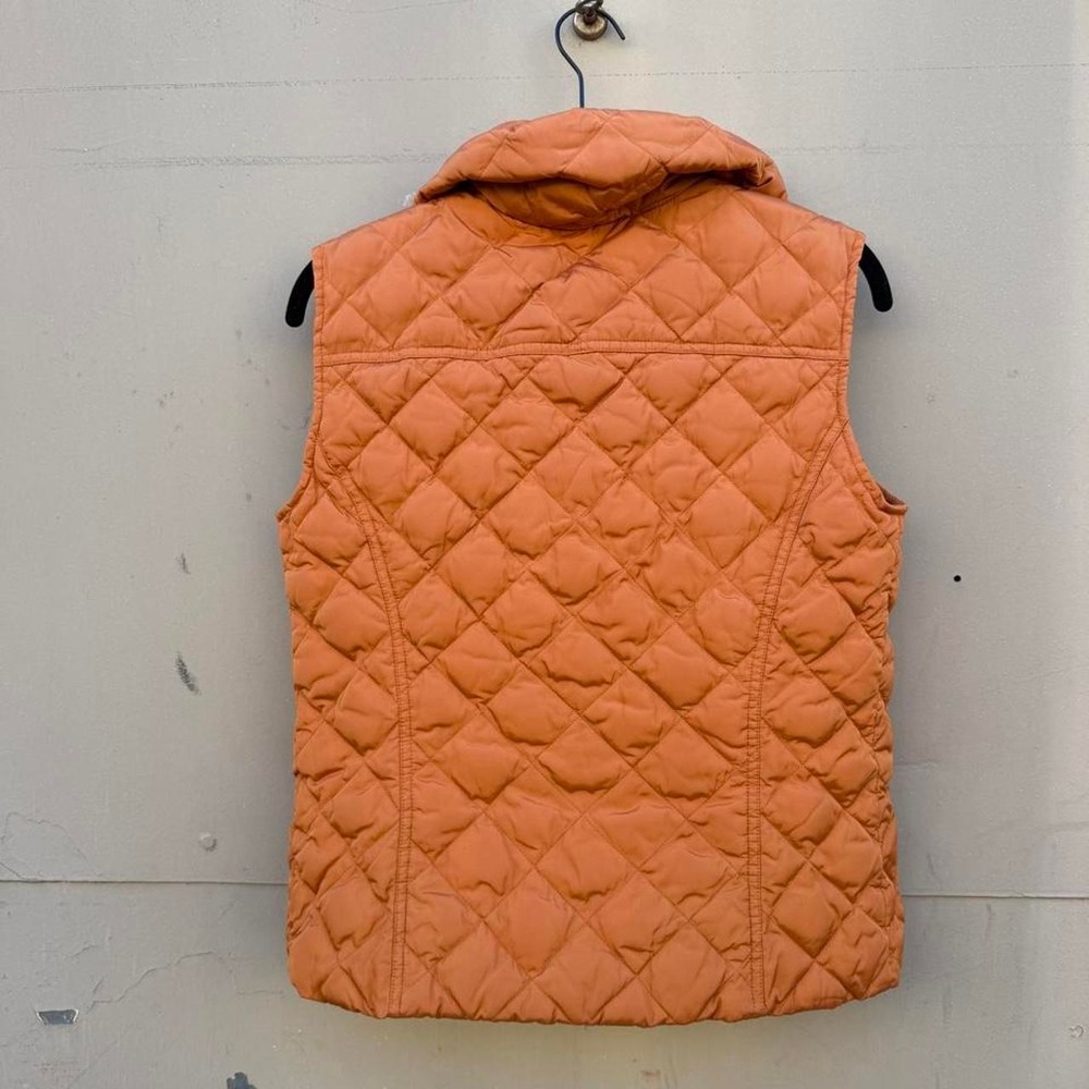 Weekend Max Mara Quilted Vest Womens OS Orange Diamond Gilet Puffer Jacket - Picture 4 of 5